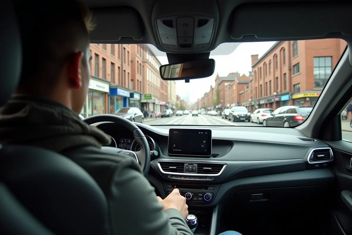 person driving in manchester