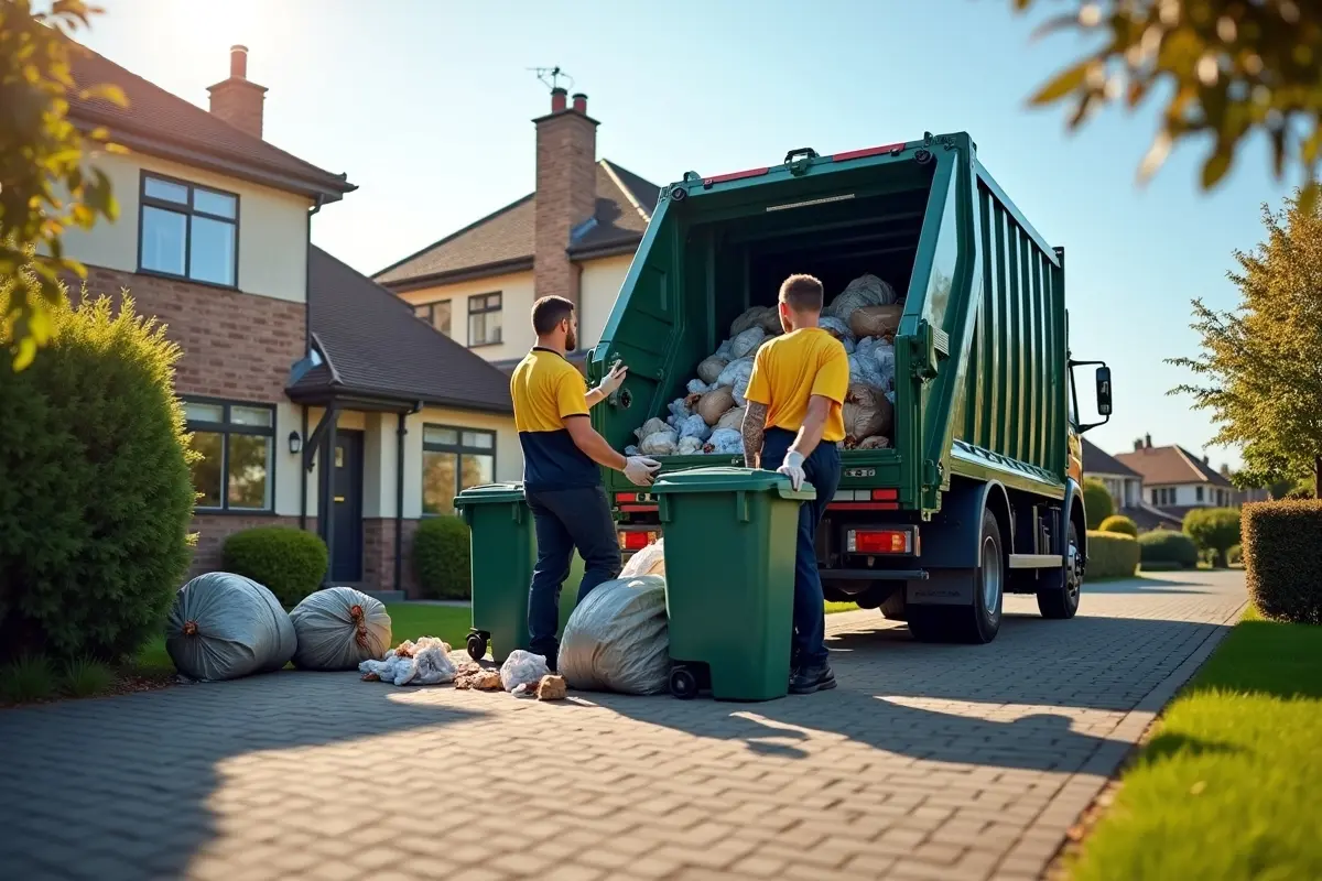 same day rubbish removal team clearing residential waste quickly