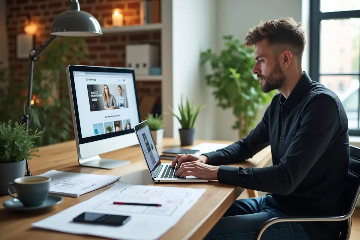 entrepreneur launching ecommerce shop from scratch