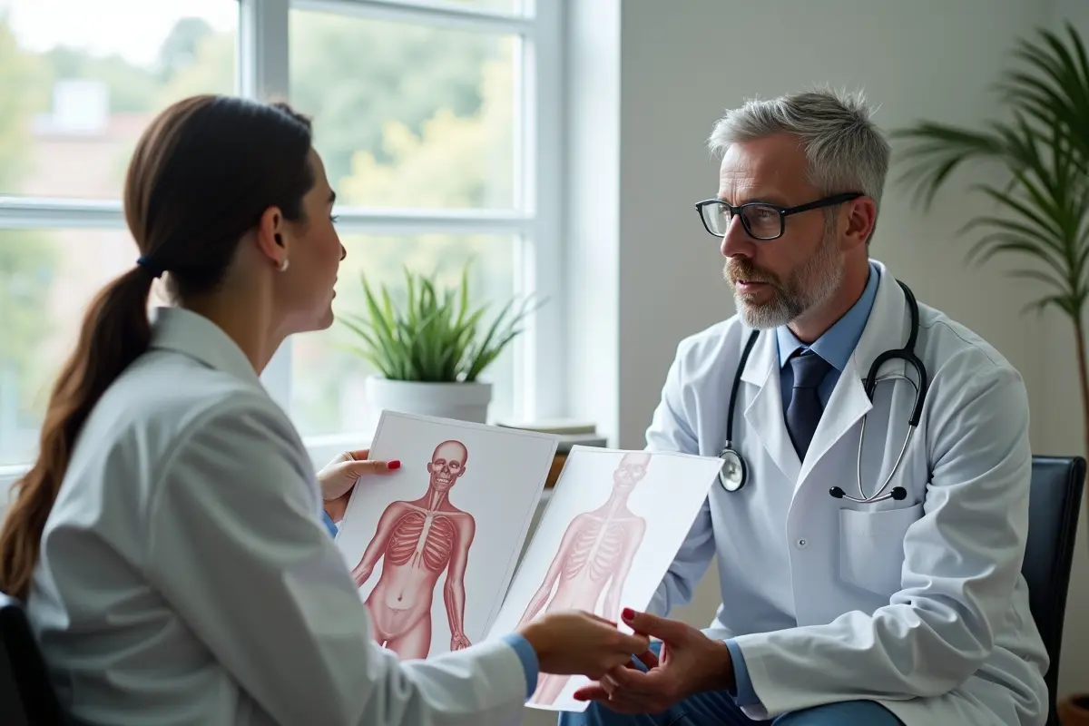 patient consulting surgeon about life enhancing plastic surgery options