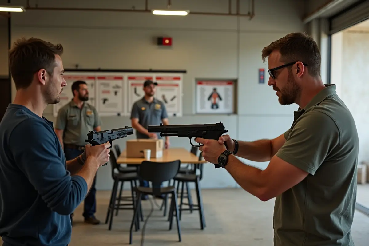 new gun owner learning essential firearm safety and handling practices